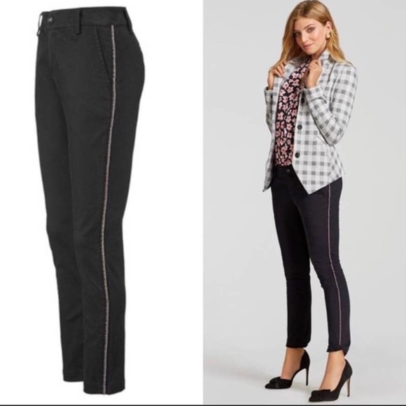 CABI The Peyton Stripe Pants #5313 size 8 NWT - Picture 1 of 12